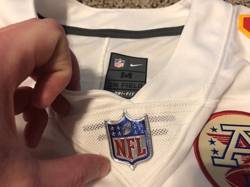 on field nfl jersey meaning