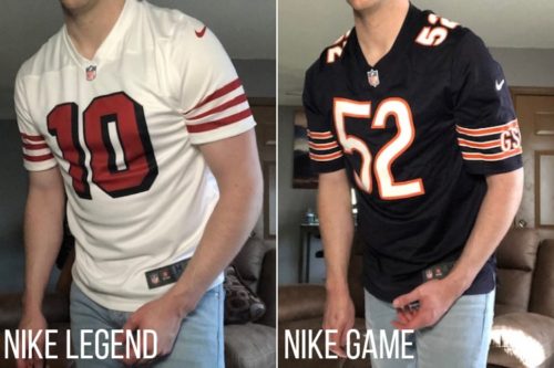 game jersey vs legend jersey