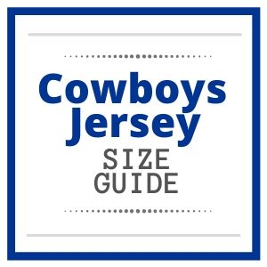 cowboys jersey size chart