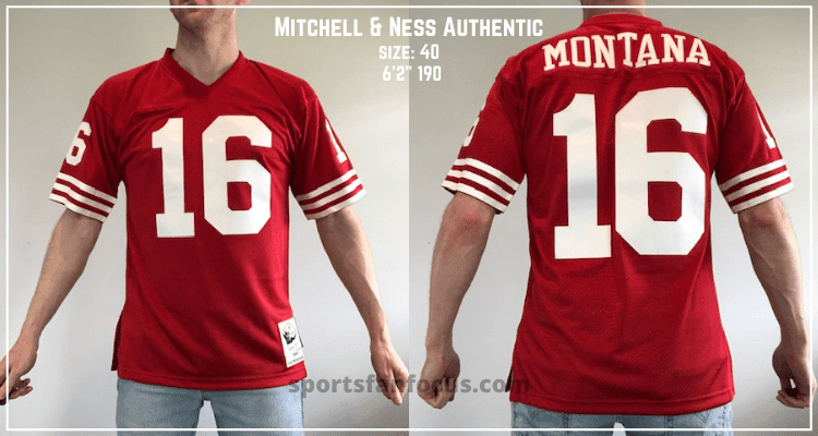 mitchell and ness jersey size chart