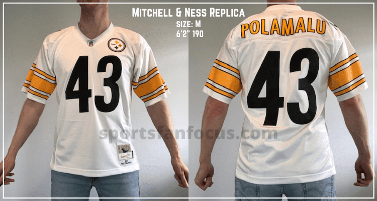 nfl jersey size compared to t shirt