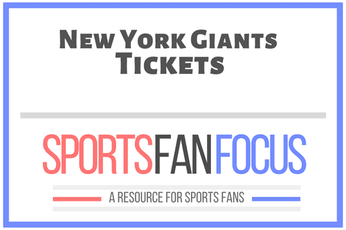 New York Giants - Limited single game tickets are on sale now